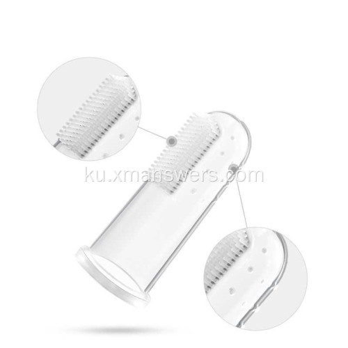 Safety SiliconeRubber Newborns Baby Finger Toothbrush